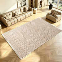Meistverkaufter Moderner Weicher Plüschteppich mit Baumwollähnlicher Textur, Maschinenwaschbar, Perfekt für Schlafzimmer und Wohnzimmer