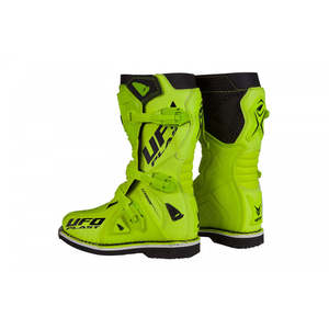 Tifone per bambini giallo fluorescente Motocross/Enduro stivale impermeabile alla caviglia in vera pelle Oxford in PVC estate inverno Made - Product Image 3
