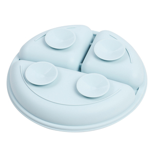 Ensemble de vaisselle pour enfant en silicone de qualité alimentaire bol d'alimentation pour bébé <span class=keywords><strong>assiette</strong></span> d'aspiration tasse de paille cuillère en bois fourchette pour enfants vaisselle - Product Image 5