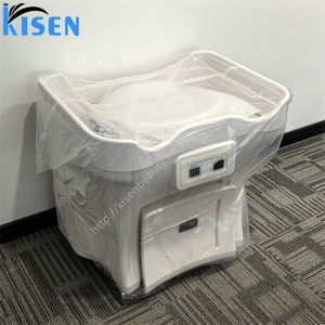 Kisen No Plumbing Lit de lavage capillaire japonais moderne et portable avec bac à roulettes pour salons - Product Image 4