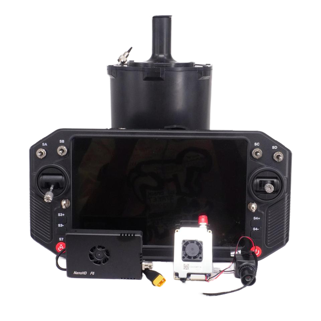Supports Mavlink and CRSF Protocols Integrated Fiber Optic Remote Controller Video Transmission System