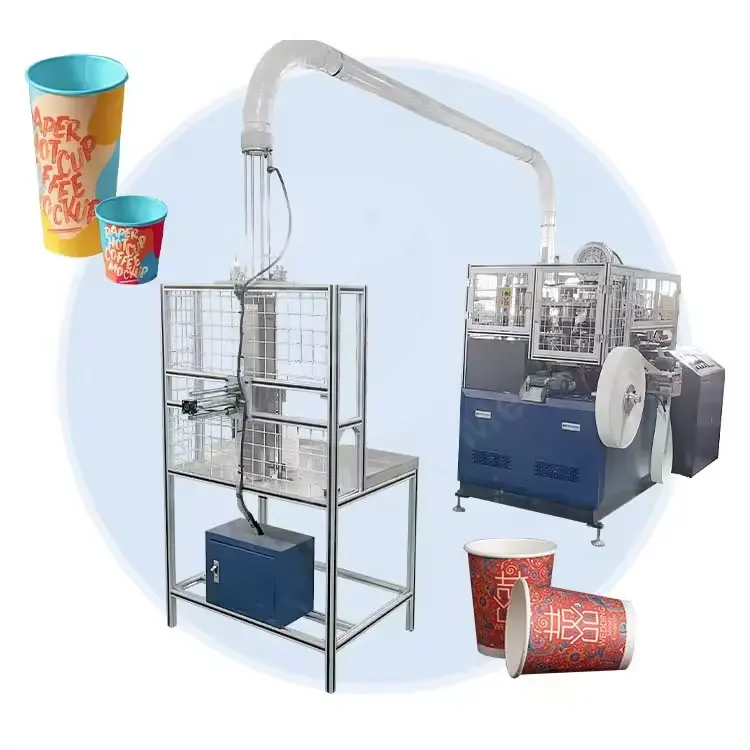 दुबई में प्रयुक्त पेपर कप बनाने की मशीन पूरी तरह से स्वचालित/डिस्पोजेबल कप/कॉफी पेपर कप बनाने की मशीन बनाने की मशीन