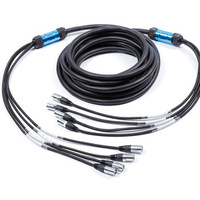 Prises de signal multicanaux 8 canaux 4x16A Cordon réseau industriel électrique CAT6 SF/UTP Enrouleur de câble rétractable Tambour de câble