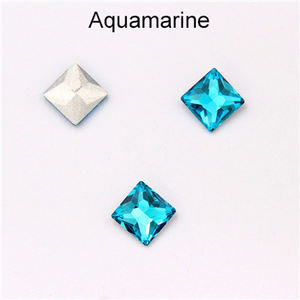 คริสตัลสี่เหลี่ยม AB พลอยเทียมทรงสี่เหลี่ยมแก้วหลังเรียบเย็บบนหินสำหรับเสื้อผ้าเครื่องประดับพลอยเทียมแบบร้อนขายส่ง - Product Image 3