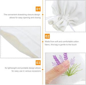 Sachets vides pour parfums, pochettes à cordon, petits sacs à bijoux, sacs cadeaux pour mariage, sacs en coton anti-humidité à la <span class=keywords><strong>lavande</strong></span> - Product Image 5