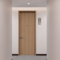 Ensemble de portes acoustiques personnalisées pour hôtel, porte en bois à double arrêt avec cadre pour les Philippines, la Malaisie et l'Indonésie