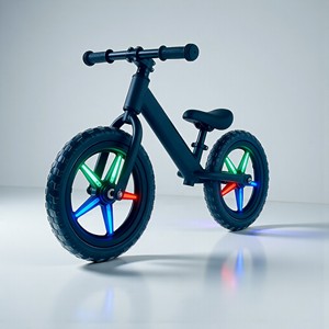 Bicicleta de Equilibrio para Niños de 12 Pulgadas con Ruedas de Patines en Línea, Luminosas, de Aleación y Plástico - Product Image 2