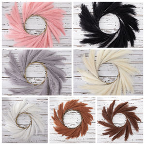 Anillo de Pampas Natsume, Flor Artificial para Decoración de Bodas, Estilo INS, Corona Hecha a Mano - Product Image 3