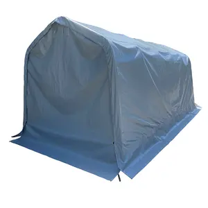 خيمة حماية للسيارة, غطاء جراج قابل للنقل للسيارات من البلاستيك دائري الشكل 10x20