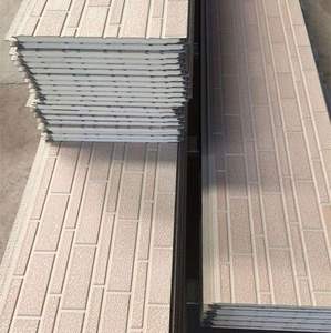 Paneles de <span class=keywords><strong>ladrillo</strong></span> de imitación de alta calidad, aislamiento térmico exterior, tablero de pared Interior, <span class=keywords><strong>Panel</strong></span> sándwich de PU, revestimiento de Metal - Product Image 5