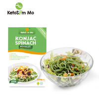 Wholesale Instant Slim Konjac Spinach Shirataki Noodles Low-Carb in Box or Bag Packaging