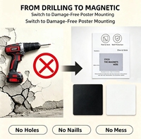 Feuille magnétique adhésive pour sublimation, matériaux de protection pour encadrement mural, supports numériques, cadres métalliques, affiches magnétiques