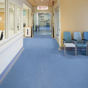 Suelo de Vinilo PVC Homogéneo Antideslizante, Antiestático, <span class=keywords><strong>Conductivo</strong></span>, ESD, en Rollo, para Uso Hospitalario, Diseño Adhesivo, Diseño Gráfico, Interior - Product Image 4