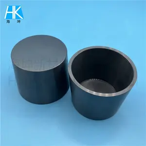 High Temperature Inner Polished Si3N4 Ceramic Cone Conical Cup Jar Crucible