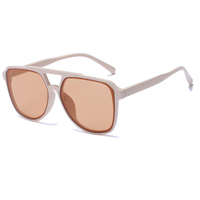 Lunettes de soleil surdimensionnées pour femmes Twooo 2205, nouvelle mode, double pont carré, personnalisées