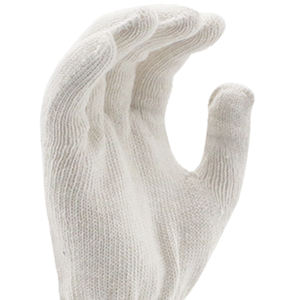 ENTE SAFETY Equipo DE SEGURIDAD Logotipo personalizado Muñeca de punto Guantes de trabajo de algodón blanco Soporte OEM - Product Image 5