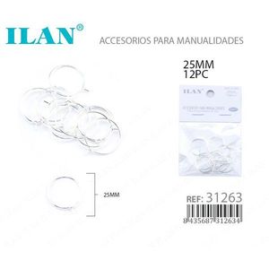 Anelli di collegamento Ilan da 25 mm, 12 pezzi, forniture per artigianato - Product Image 3