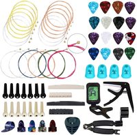 Set Aksesoris dan Suku Cadang Gitar Ramah Pemula untuk Instrumen Berdawai