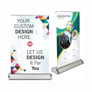 Chất lượng cao tùy chỉnh Mini cuộn biểu ngữ hiển thị đứng A4/A3 bảng <span class=keywords><strong>Top</strong></span> có thể thu vào quảng cáo Hot Bán Mini bảng biểu ngữ - Product Image 1