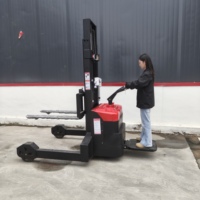 Chariot élévateur à palettes électrique 1,5T avec batterie au lithium, chariot élévateur compact pour entrepôt
