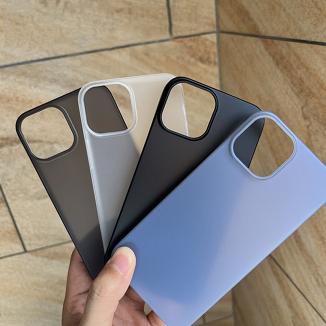 Ultra Thin Frosted Skin Matte Texture PP Soft Phone Cover Case for iPhone 13 Pro 14 Plus 15 Pro Max 16