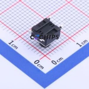 TS6665TP Tactile Switch SMD-4P,6x6mm Switch Single Pole Single Throw Round Button 2.5N Vertical Mount - Product Image 2