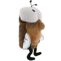 Peluche géante insecte microbien moustique, animal en peluche personnalisé, rembourrage en coton PP, matériau polyester, couette brodée
