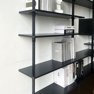 Espositore in ferro multistrato con libreria a parete completa creativa italiana semplice moderna per studio soggiorno camera da letto - Product Image 4