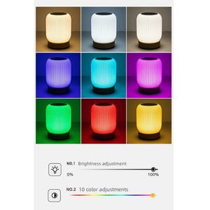 Lampe de chevet LED RGB colorée, petite, à commande tactile, pour la maison, la chambre à coucher, avec charge Type-C - Product Image 3