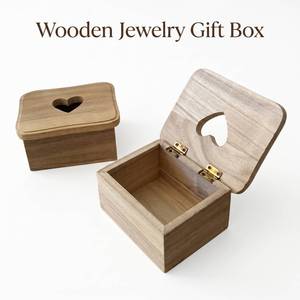 Wooden Heart Trinket <b>Box</b> Mini Wooden Heart Keepsake <b>Box</b> Small <b>Ring</b> <b>Box</b> Rustic Wooden Jewelry <b>Box</b> - Product Image 1