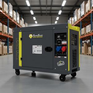 เครื่องกำเนิดไฟฟ้าดีเซลแบบพกพา เงียบพิเศษ 110/220V เฟสเดียว 380V สามเฟส 50Hz 60Hz พร้อมระบบ ATS สำหรับใช้ในบ้าน - Product Image 1