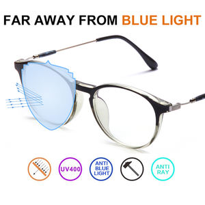 <span class=keywords><strong>SKYWAY</strong></span>-gafas ópticas de diseño para hombre y mujer, redonda TR90 montura completa, con bloqueo de luz azul - Product Image 5