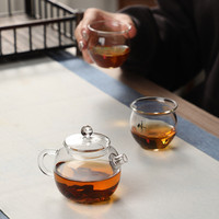 Théière miniature en verre borosilicate transparent, faite à la main, sans BPA, résistante à la chaleur, écologique, design moderne, vente en gros
