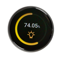 Pantalla Wisecoco Uart con Interfaz de Usuario Personalizada ESP32 de 1.28 Pulgadas 240*240, Perilla Codificadora Redonda con Botón, Pantalla LCD Redonda, Compatible con Rs485 232