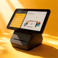 Terminal industri Android dengan tampilan yang dapat diputar dan pencetak bawaan untuk kios pembayaran dan pencetakan tanda terima
