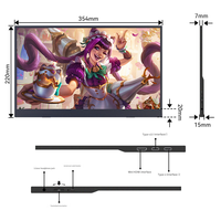 Moniteur portable à double écran de 14 pouces, écran tactile Full HD 1920x1200 IPS, 144 Hz, USB C, ordinateur portable, moniteur de jeu étendu
