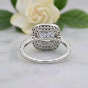 Anillo de Boda de Diamante Moissanite Premium, Plata de Ley 925, Joyería Fina de Lujo con Diamante Cultivado en Laboratorio - Product Image 1