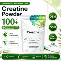 Créatine monohydrate en poudre OEM, complément nutritionnel sportif pour améliorer les performances athlétiques et favoriser la croissance musculaire