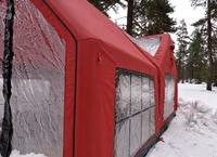 Nouvelle tente gonflable rouge extra-large, coupe-vent et imperméable, qualité supérieure, personnalisable selon les besoins