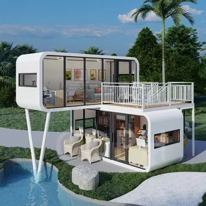 Tiêu chuẩn hiện đại cắm trại pod không gian prefab di động viên Nang Nhà khách sạn với phòng tắm đúc sẵn Apple cabin biệt thự nhà