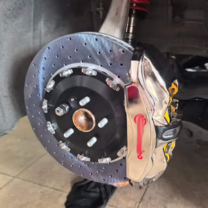 For GT350 Front 6-Piston 19Z Rear 4-Piston Caliper Kit for XPeng P7 355/345 Drilled Rotors Hydraulic EPB Compatible - Product Image 3