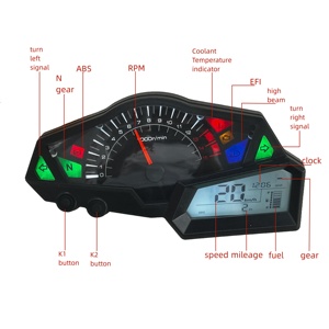 Digital Instrumentos de medición velocímetro LCD para motocicleta Kawasaki <span class=keywords><strong>Ninja</strong></span> <span class=keywords><strong>Z250</strong></span> Z <span class=keywords><strong>250</strong></span> 250F1 <span class=keywords><strong>250</strong></span> FI - Product Image 2