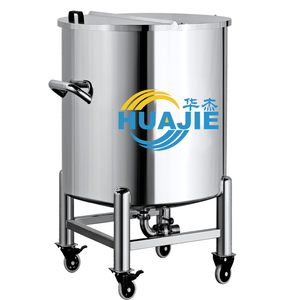 HUAJIE 316L SS304 Precio al por mayor de grado alimenticio Tanque de almacenamiento de aceite de canola Tanque de procesamiento de aceite vegetal 500 litros con camisa - Product Image 2