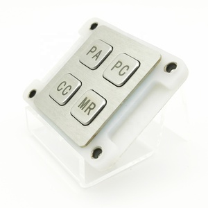 Mini 2x2 ma trận 4-nút thép không gỉ Bàn phím IP65 FCC/CE chứng nhận máy bán hàng tự động Số <span class=keywords><strong>Key</strong></span> cho kiosk ứng dụng - Product Image 3
