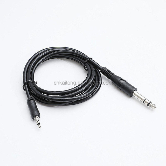 OEM TRS TS 3.5mm to 6.35 Adapter Aux Cable for Mixer Ampliflier cd Player Speaker Nickel Plated 3.5 Male to 6.35 Male Audio Cabl