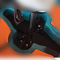 Pièces de fixation en plastique de moteur électrique de kayak au lieu des accessoires de bateau en plastique d'hélice de système de pédale (moteur non inclus)