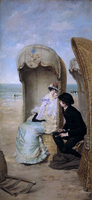 Peinture à l'huile Art Déco antique sur toile avec cadre en bois doré, décoration murale pour salon, décoration de la maison, mariage