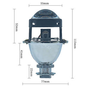 Phares projecteurs bi-xénon Visteon de 2,0 pouces pour motos et voitures, faisceaux hauts et bas intégrés, ampoule LED D2S, état neuf - Product Image 5