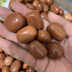 도매 천연 크리스탈 자갈 보석 치유 황금 모래 돌 장식용 텀블드 스톤 - Product Image 1