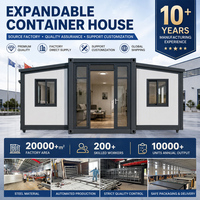 Maison conteneur moderne extensible et résistante aux ouragans 20FT/30FT/40FT, maisonnette portable préfabriquée modulaire avec terrasse
